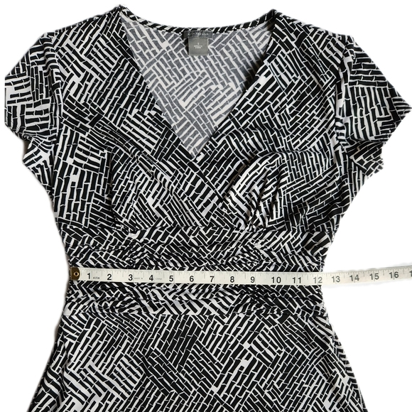 Vintage Ann Taylor Flare Dress | Black + White | Women's Size 2 | EUC - Picture 6 of 9